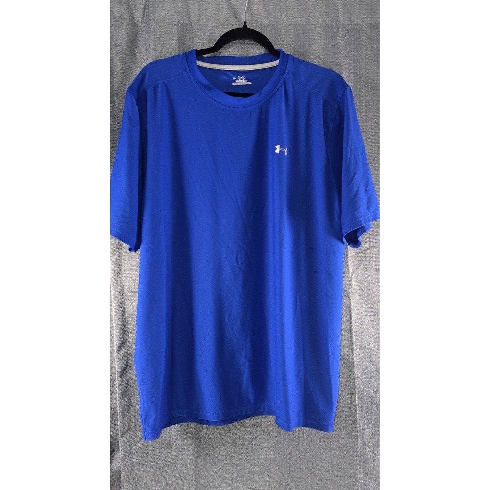 Under Armour HeatGear Men's XL Blue Lightweight Short Sleeve Crew Neck T-Shirt